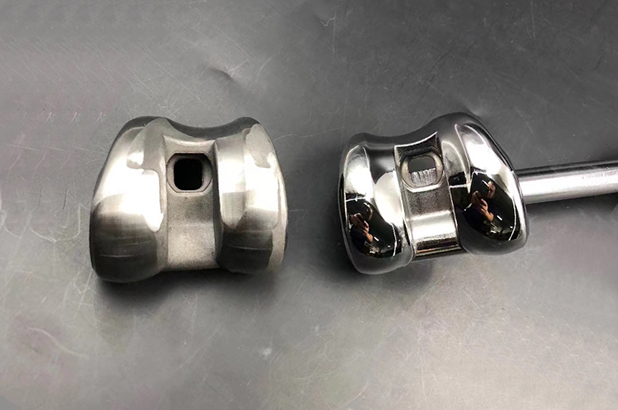 ผลการขัดเงาชิ้นส่วนเครื่องบิน